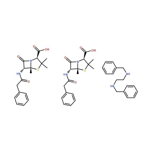 Ak Scientific Penicillin G benzathine salt with 1% Lecithin (1g), CAS 1538-09-6 P691-1g - main