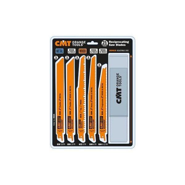 Cmt RECIPROCATING SAW BLADE SET (25-PCS.) JS025 - main