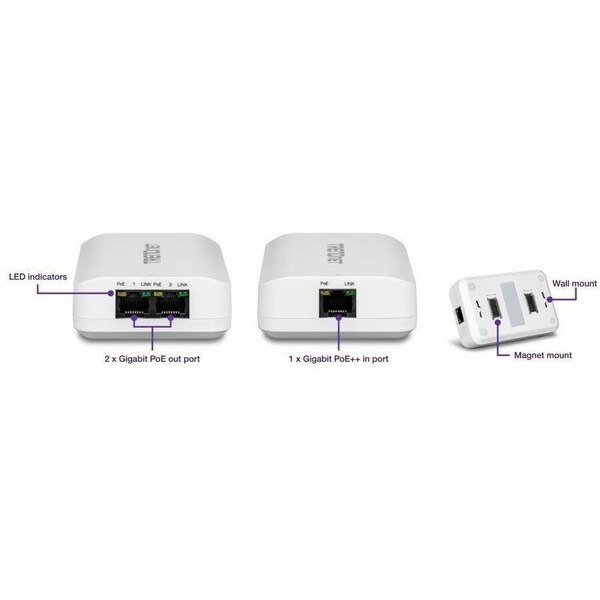 Trendnet 2-Port Gigabit PoE+ Extender TPE-BE200 - main