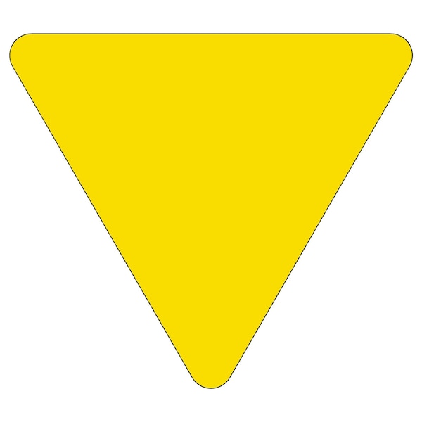 Sign Solutions Usa DG3 FLUOR Dbl .125 30'' Triangle Sheeted Blank, FYE US12DFY30TRIDBLBLANK - main