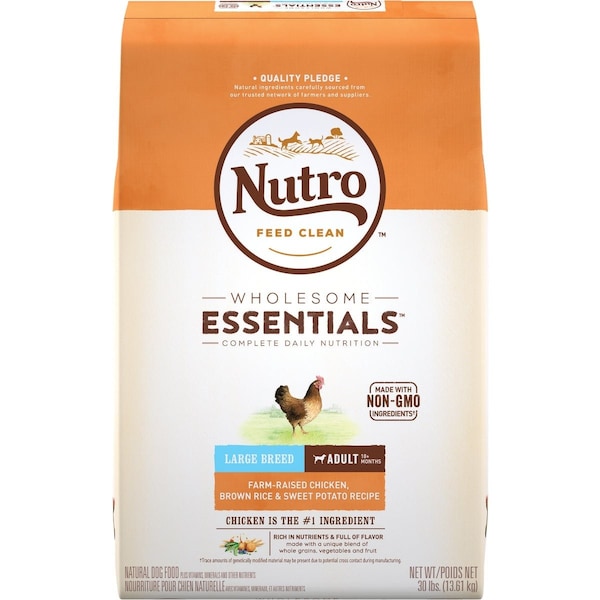 Nutro Wholesome Essentials 30 Lb. Chicken Brown Rice & Sweet Potato Large Breed Adult Dry Dog Food 791878 - main