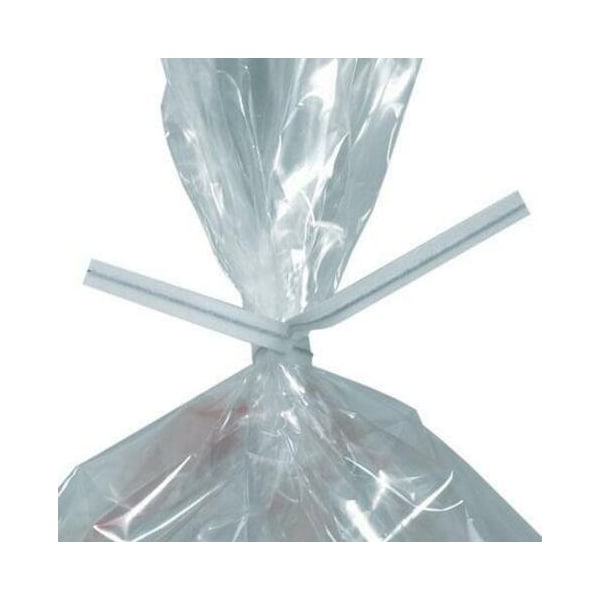 Box Packaging Paper Twist Ties 6L x 5/32W White 2000/Pack PBT6W - main