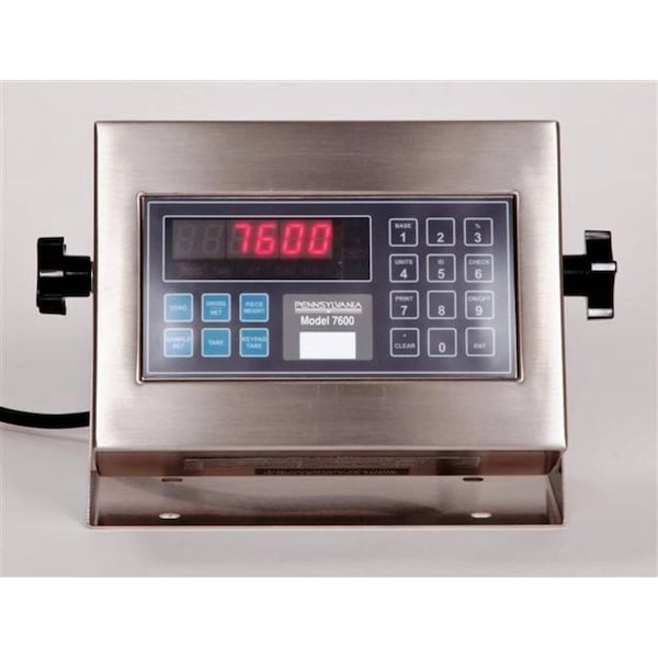 Prime Systems Pennsylvania 7600 Stainless Steel Digital Indicator Washdown Weighing Indicator PS-7600/4WD - main