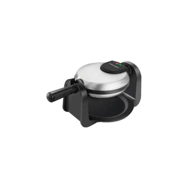 Black & Decker Black+Decker 4 waffle Black/Silver Stainless Steel Belgian Waffle Maker WM1404S - main
