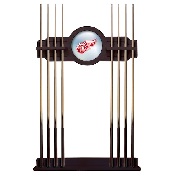 Holland Bar Stool Co Detroit Red Wings Cue Rack in English Tudor Finish CueETudDetRed - main