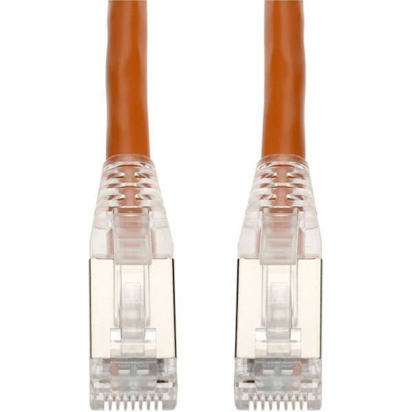 Add-On 6FT ORANGE CAT 6A SHIELDED PVC ETHERNET CABLE SNAGLESS EASY CLEAR BOOT RJ-45 M/M ADD-6FCAT6AS-OE - main