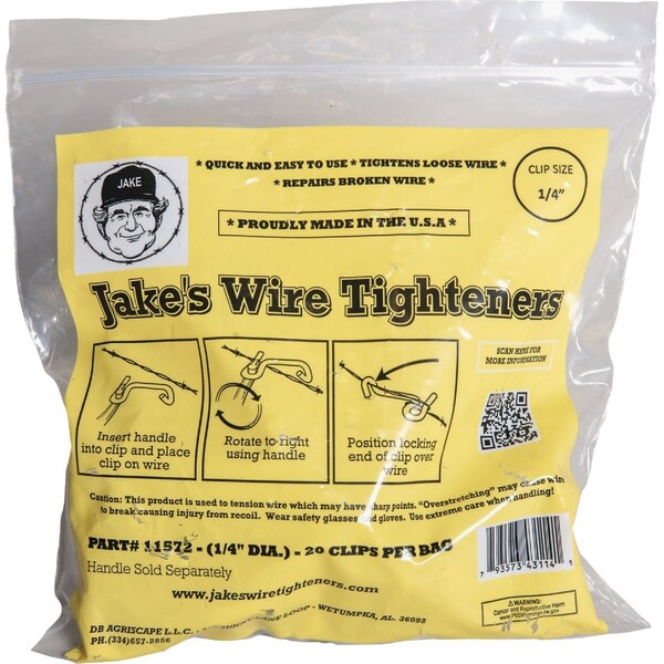 Dare Products Jakes 1/4'' Dia. Wire Tighteners, 20-Count 11572 - main