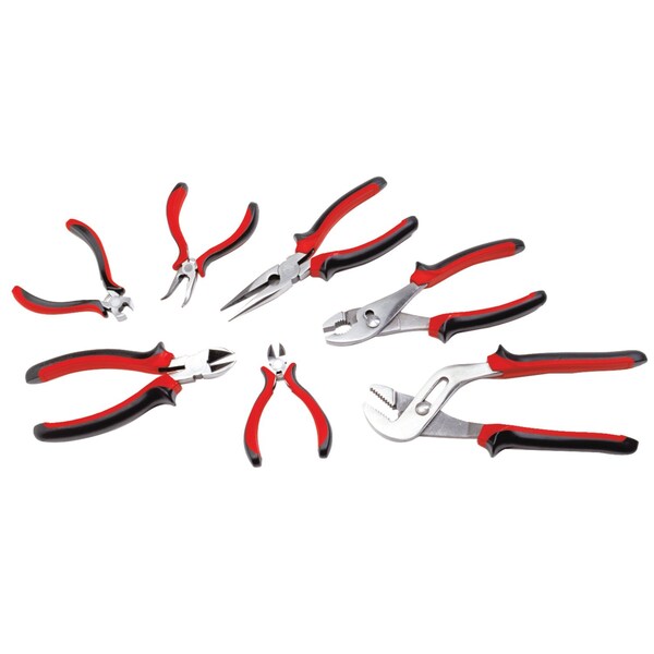 Performance Tool 7 pc. Plier Set, Groove Joint, Diagonal Cutter, Long Nose, Slip Joint W30759 - main