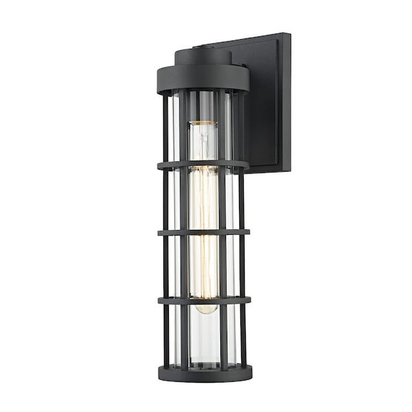 Troy Lighting Becki Owens X Mesa 1 Light Wall Sconce 15 In. Textured Black B2042-TBK - main