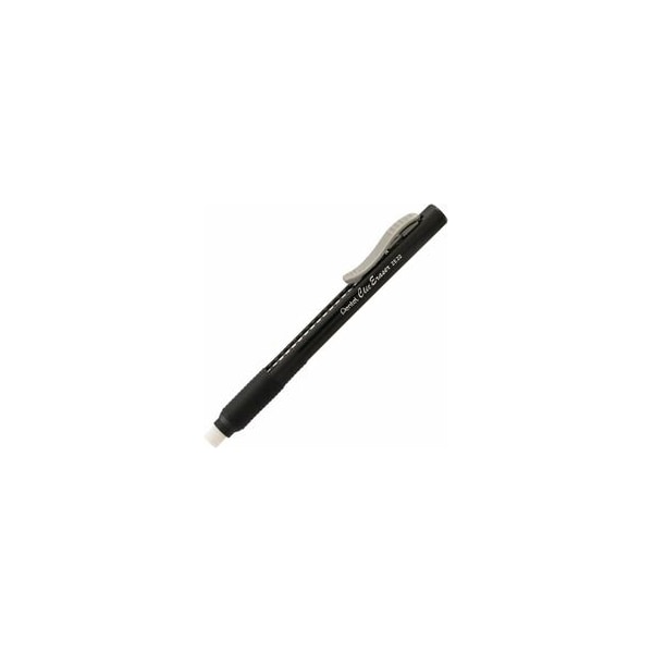 Pentel ERASER, CLIC, W/GRIP, BLACK ZE22A - main