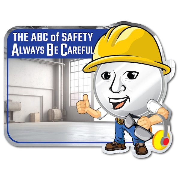 Se-Kure View 23'' W X 15'' H ''The Abc Of Safety Always Be Careful'' Mirror SM304-M - main