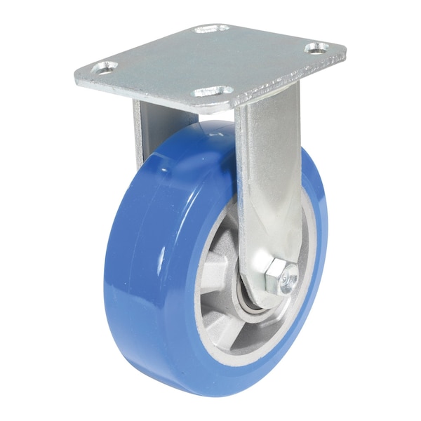Vestil Polyurethane Precision Ball Bearing Rigid Caster 6 In. x 2 In. 661 lb Blue/Gray CST-PB-6X2PUA-R - main