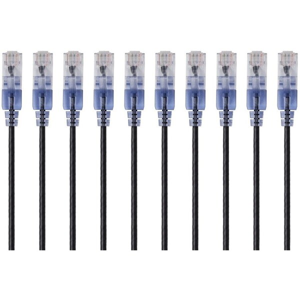Monoprice Voice and Data Patch Cord, 1 ft L, PK10 15149 - main