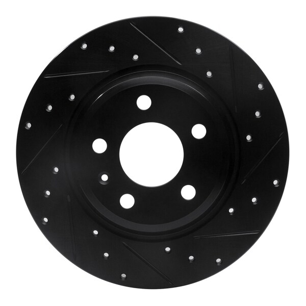 Dynamic Friction Co DFC Brake Rotor - Drilled and Slotted - Black 633-73061R - main