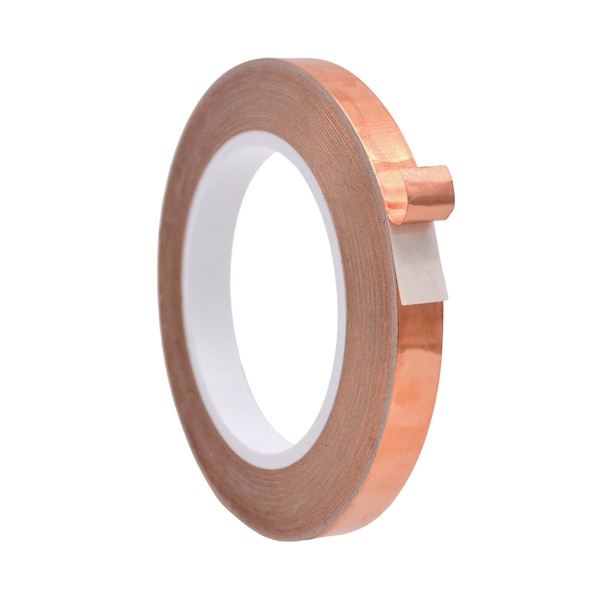 Wod Tape CFT5A Conductive Copper Foil for EMI-RFI Magnetic Shielding: 1/2 in. x 36 yds, 48PK WOD CFT5A-00500-48-36-COP - main