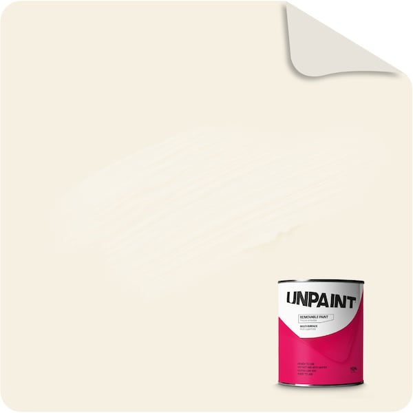Unpaint Removable paint Interior Matte White Field Linen Gallon 7X-470C-90VO - main