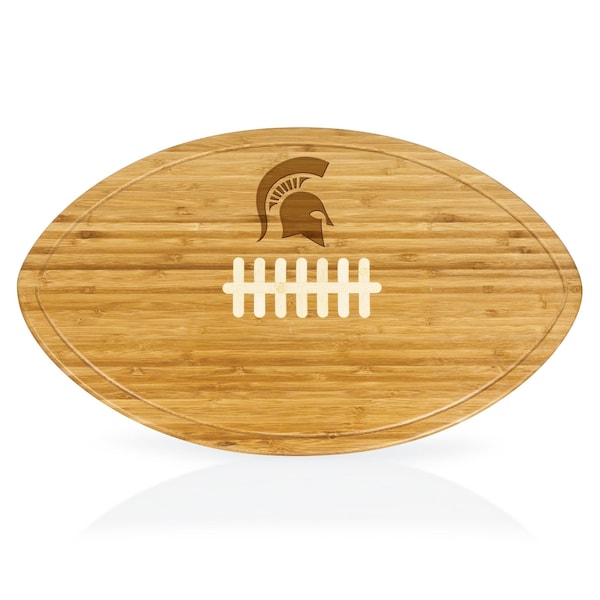Picnic Time Family Of Brands NCAA Michigan State Spartans Kickoff Football Cheese Board - Novelty Charcuterie Board 908-00-505-353-0 - main