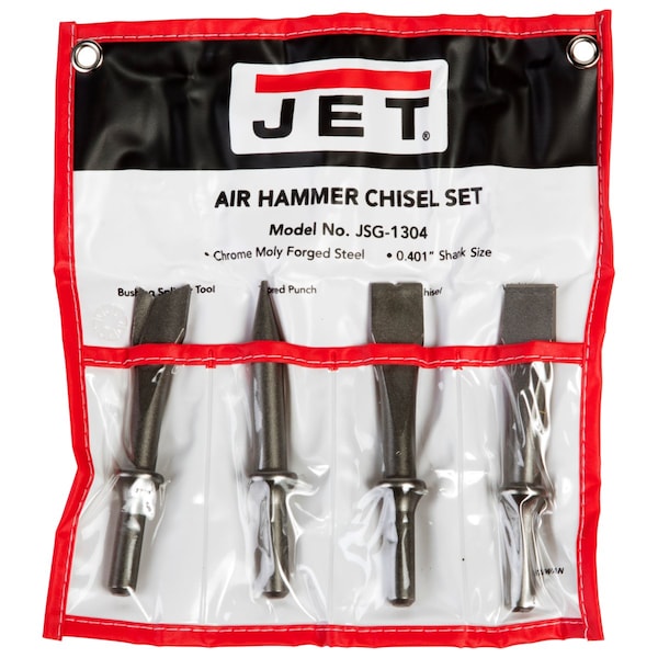 Jet JSG-1304, 4-Piece Replacement Chisel Set for JSG and JNS Riveting Air Hammers, JT9-JSG-1304 - main