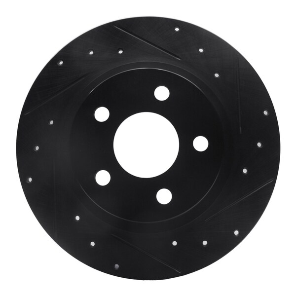 Dynamic Friction Co DFC Brake Rotor - Drilled and Slotted - Black 633-45009R - main