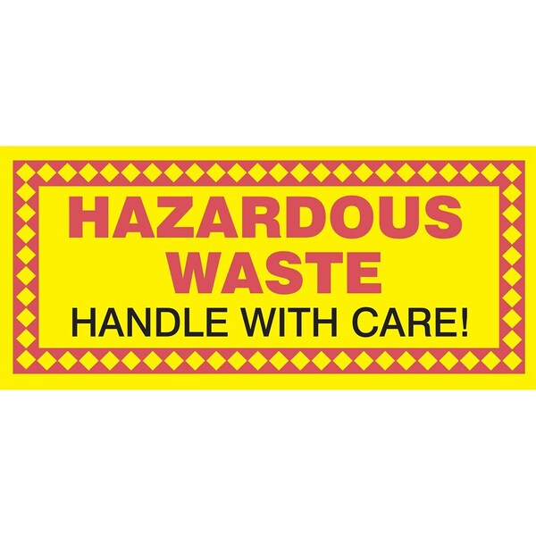 Accuform HAZARDOUS WASTE LABEL HAZARDOUS WASTE MHZW21EVP - main