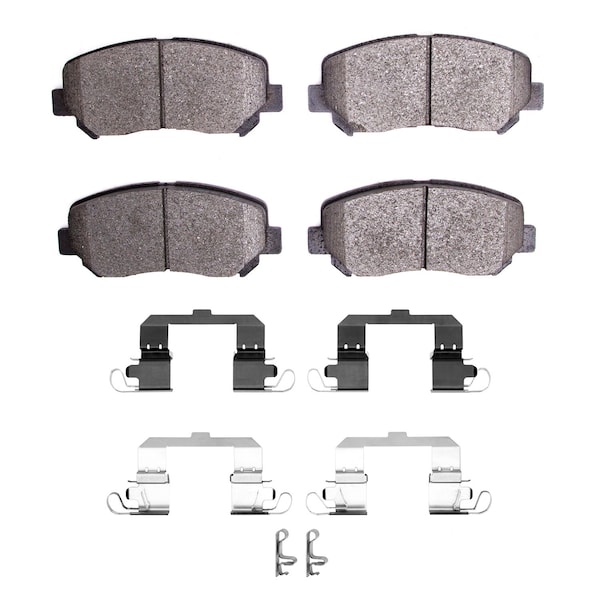 Dynamic Friction Co DFC HybriDynamic Brake Pads Hrdwr Kit 4000-1640-01 - main