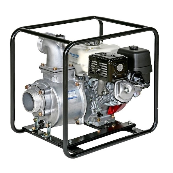 Tsurumi Pump Centrifugal Pump, 4 hp, 2 in Outlet, 115 ft Max Head, 137 gpm, SemiOpen Impeller, Aluminum TE3-50HA - main