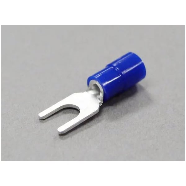 Nichifu Eco-Friendly Polycarbonate Insulated Spade Terminals, Stud 8, AWG 16-14 TMEX 2Y-4S-BLU - main