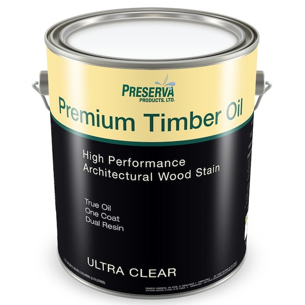 Premium Timber Oil Gal Preserva Products, Ltd. Ultra Clear High Performance Architectural Wood Stain 70101 - main