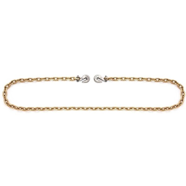 Apex Campbell Binder Chain, 3/8 in, 20 ft L, 6600 lb Working Load, 70 Grade, Steel, Chrome Yellow/Zinc T0513698 - main