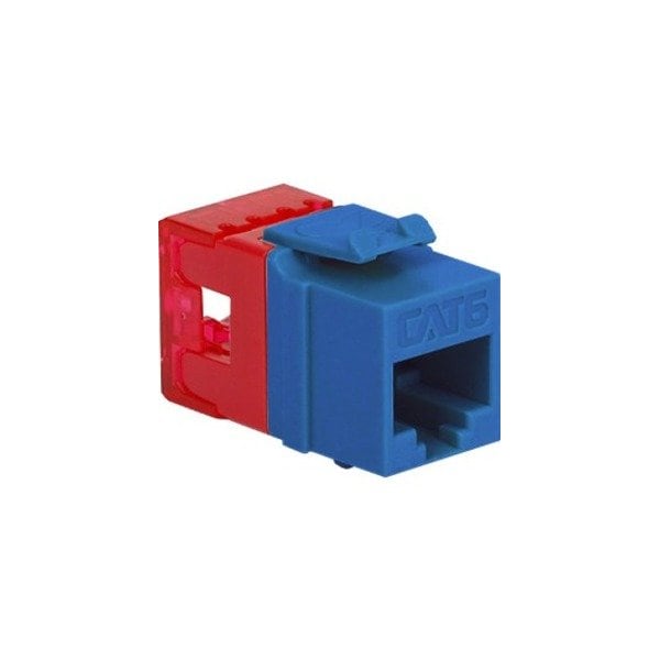Icc Cat6 RJ45 Keystone Jack (Blue) IC1078F6BL - main