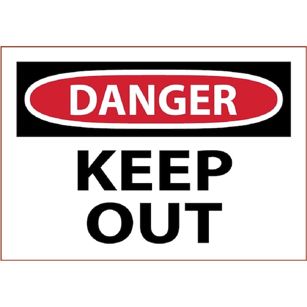 Accuform OSHA DANGER SAFETY LABEL KEEP OUT 3 LADM015VSP - main