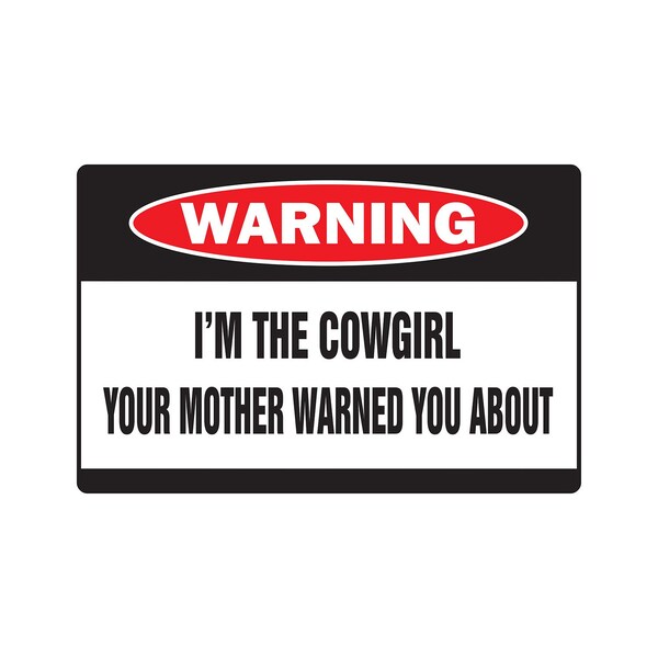 Signmission Cowgirl, 5 Inch X 7 Inch, Decal D-5-W-Cowgirl - main