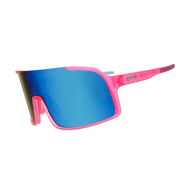 Goodr Unisex Sunglasses Sunglasses Pink Frame Pink Frame Unisex Blue Lens Pink Frame Unisex Polarize G00461ATGTL6RF - main