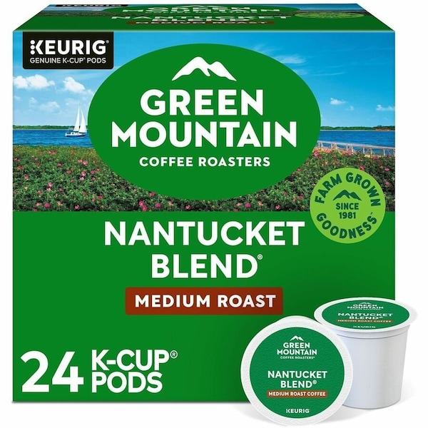 Green Mountain Coffee Roasters K-Cup Nantucket Blend Coffee - Compatible with Keurig Brewer - Regular - Medium - K-Cup - 24 /, 24PK 5000378842 - main