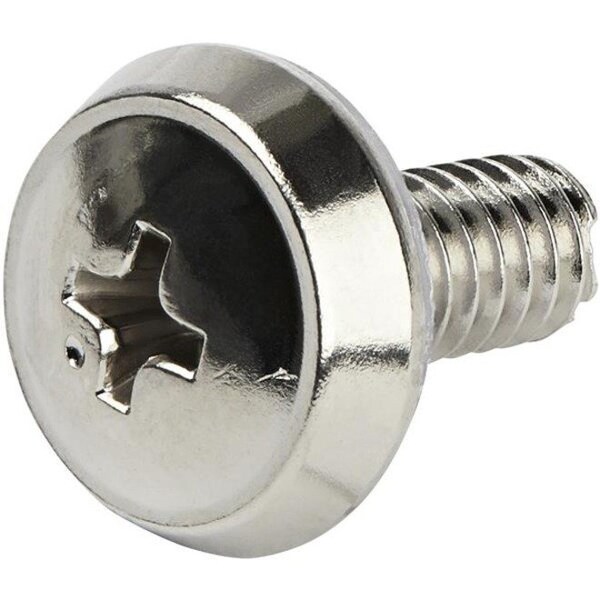 Startech.Com 12-24 Server Rack Screws - 50 pack - Nickel-plated (CABSCRWS1224) CABSCRWS1224 - main