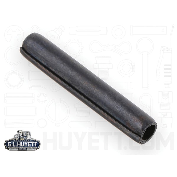 Huyett Coiled Spring Pin, Light Duty, High Carbon Steel, 0.250 in Dia x 1.500 in Length SPC-250-1500L - main