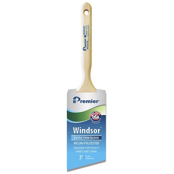 Windsor 3in Premier Angle Sash Nylon/Poly Extra Firm Paint Brush 17473 - main