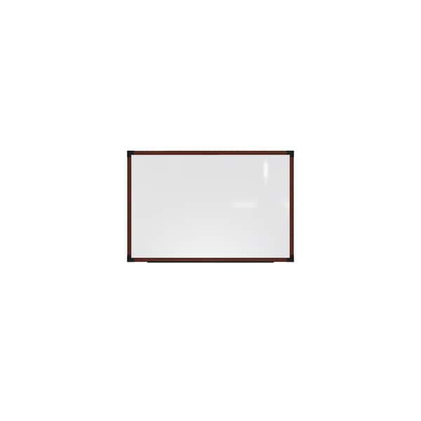 Ghent Prest Wall Whiteboard, Magnetic, 3'H x 6'W, Caramel Oak Frame PRW6M36BK - main