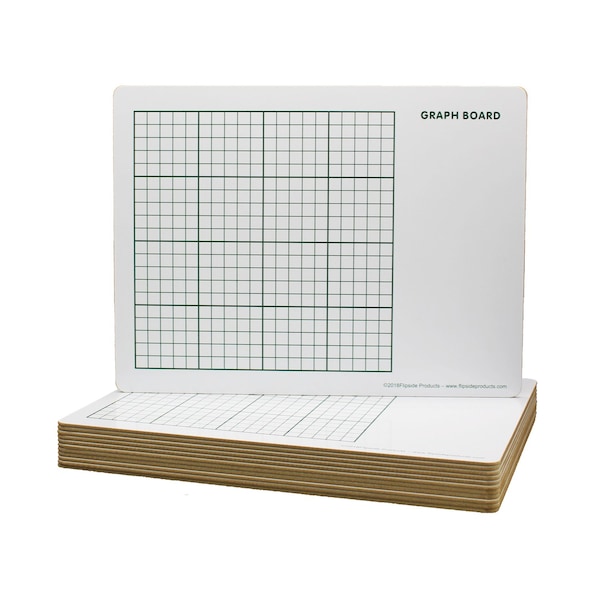 Flipside 9 x 12 Two Sided Graph Board 12 Pack 34659 - main