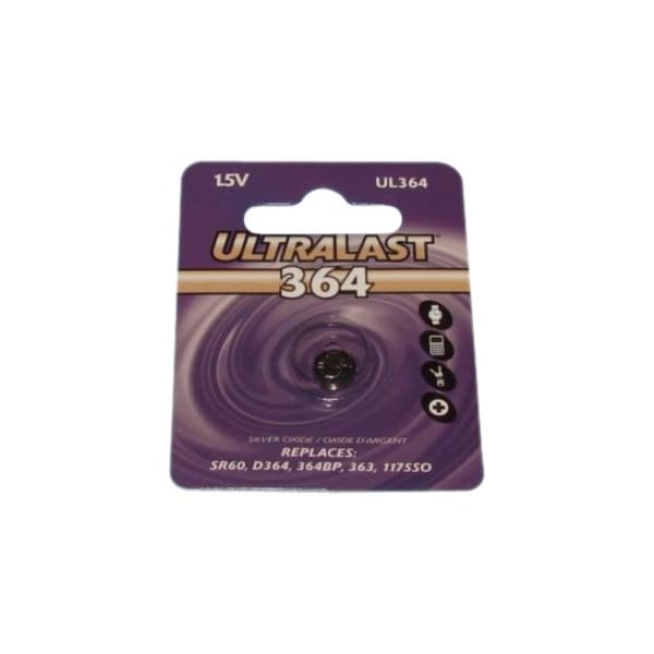 Ultralast NABC UL-364 UltraLast Silver Oxide Watch Battery - Silver Oxide - 1.5V DC UL364 - main