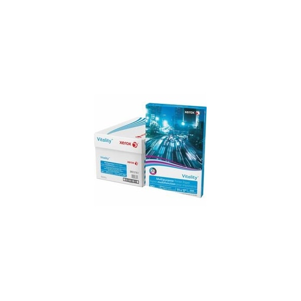 Xerox Vitality Multipurpose Printer Paper, 92 Brightness, 11in x 17in, 20 lb Basis Weight, 75 g/m2, 500PK 3R03761 - main