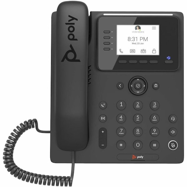 Hp Poly CCX 350 Business Media Phone for Microsoft Teams and PoE-enabled GSA/TAA US 8F3G3AA#ABA - main
