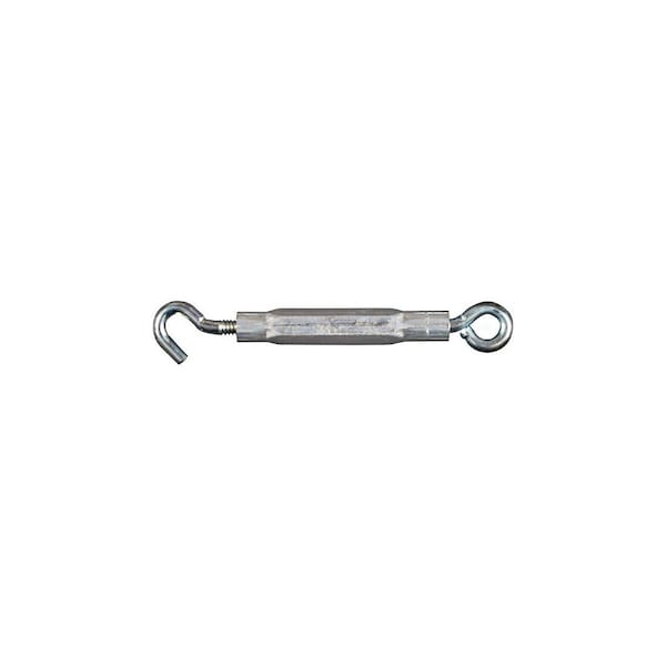 National Hardware 2172BC Series Turnbuckle, 130 lb Working Load, 5/16-18 in Thread, Hook, Eye, 9 in L Take-Up Zinc N221-879 - main