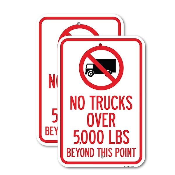 Signmission 18'' X 24'' Heavy-Gauge Aluminum Sign, 12'' X 18'' 2 Signs, Heavy Gauge Aluminum, 2PK A-1218-2PACK-23555 - main