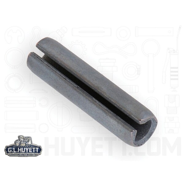Huyett Slotted Spring Pin, Standard Duty, Zinc Plated High Carbon Steel, 8 mm Dia x 30 mm L x 1.6 mm Wall SPMZ-080-030-A - main