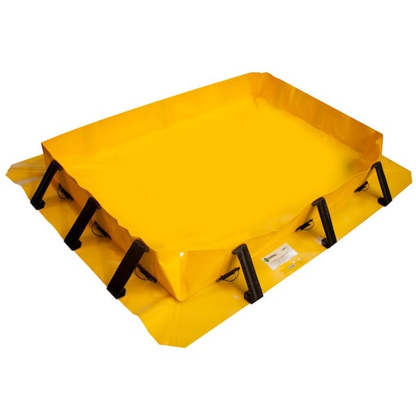 Enpac 6'x8'x8 Stinger Yellow Jacket Snap-Up Spill Berm, Yellow 57-688-YE-SU - main