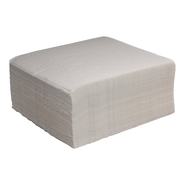 Empress 1-Ply White Dinner Napkins 16.73 x 16.73, White, 1/4 Fold, 4000PK EDN 141717 - main