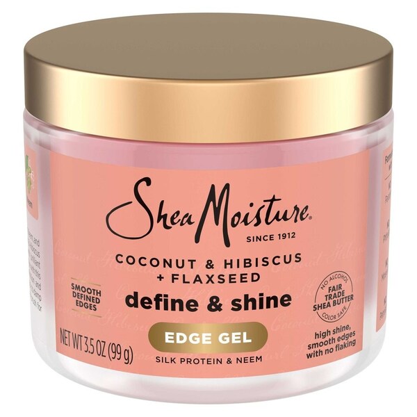 Shea Moisture Coconut and Hibiscus Flaxseed Edge Control Gel, 3.5 Ounce, 12PK 68682151 - main