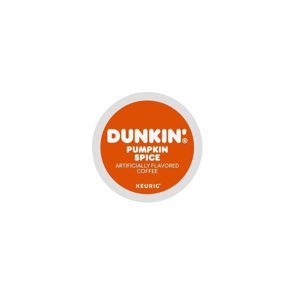 Dunkin K-Cup Pumpkin Spice Coffee, Compatible with K-Cup Brewer, Medium, K-Cup, 4PK 5000364868 - main