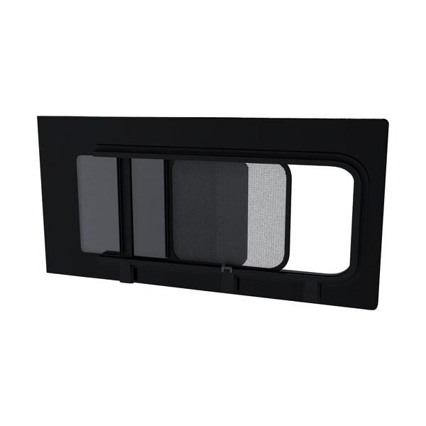 Brixwell 1102mm x 569mm Glass Window For Mercedes Vito Metris, Driver 1st Sliding with Internal Fly Screen DTVT007-INT - main